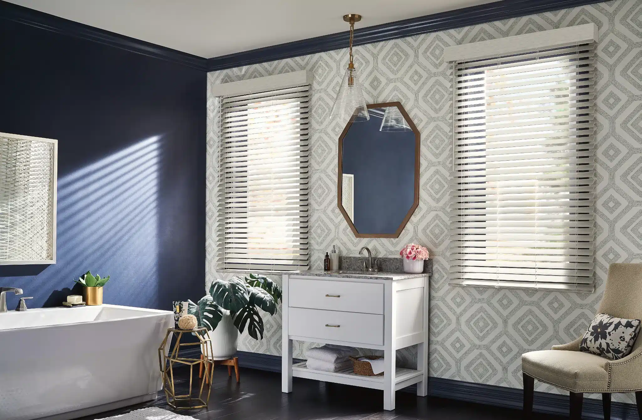 Faux Wood Bathroom